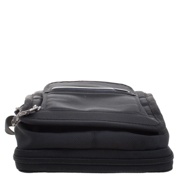 Pre Owned Tumi Black Nylon iPad Case Messenger Bag