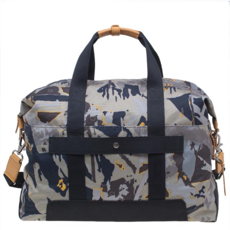 Pre Owned Tumi Camouflage Canvas Small Dalston Stannard Duffel Bag