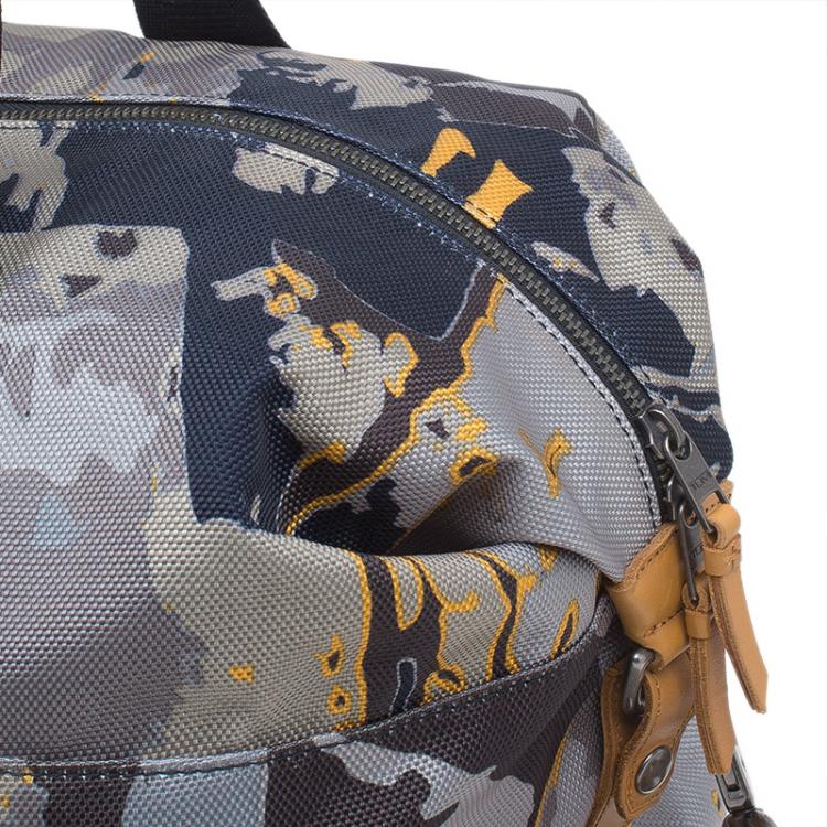 Pre Owned Tumi Camouflage Canvas Small Dalston Stannard Duffel Bag