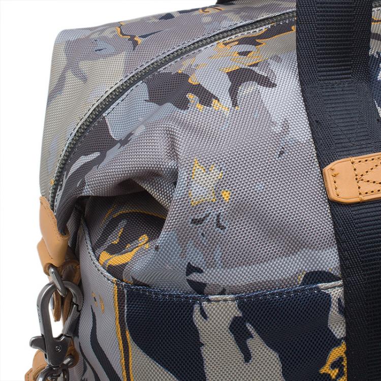 Pre Owned Tumi Camouflage Canvas Small Dalston Stannard Duffel Bag