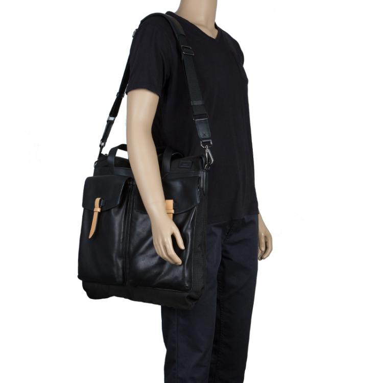 Louis Vuitton - Helmet Bag - Leather - Black - Men - Luxury