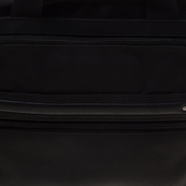 Pre Owned Tumi Black Nylon Expandable Portfolio Alpha Laptop Bag