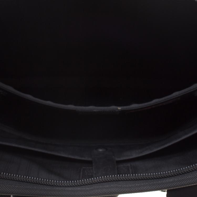 Pre Owned Tumi Black Nylon Alpha T-Pass Expandable Laptop Briefcase