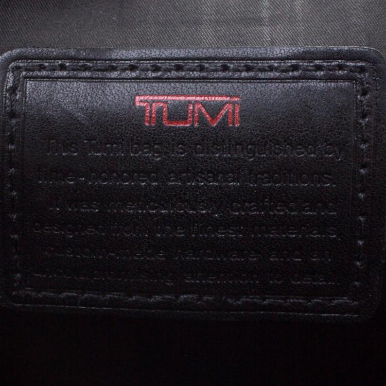 Pre Owned Tumi Black Nylon Alpha T-Pass Expandable Laptop Briefcase