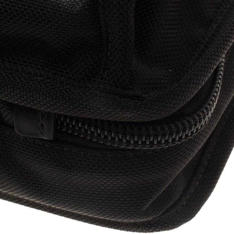 Pre Owned Tumi Black Nylon Alpha T-Pass Expandable Laptop Briefcase