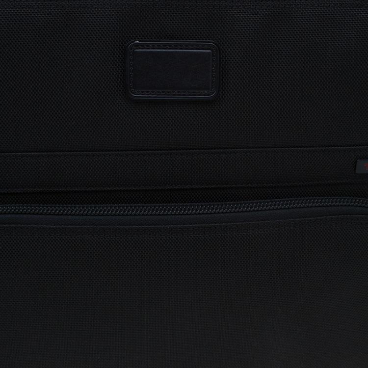 Pre Owned Tumi Black Canvas Alpha Compact Wheeled Brief Trolley