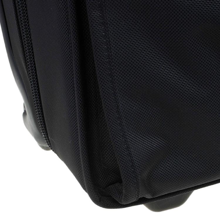 Pre Owned Tumi Black Nylon Carry On Garment Rolling Suitcase
