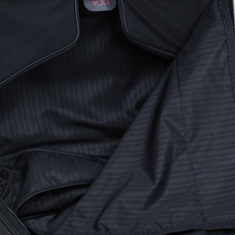 Pre Owned Tumi Black Nylon Carry On Garment Rolling Suitcase