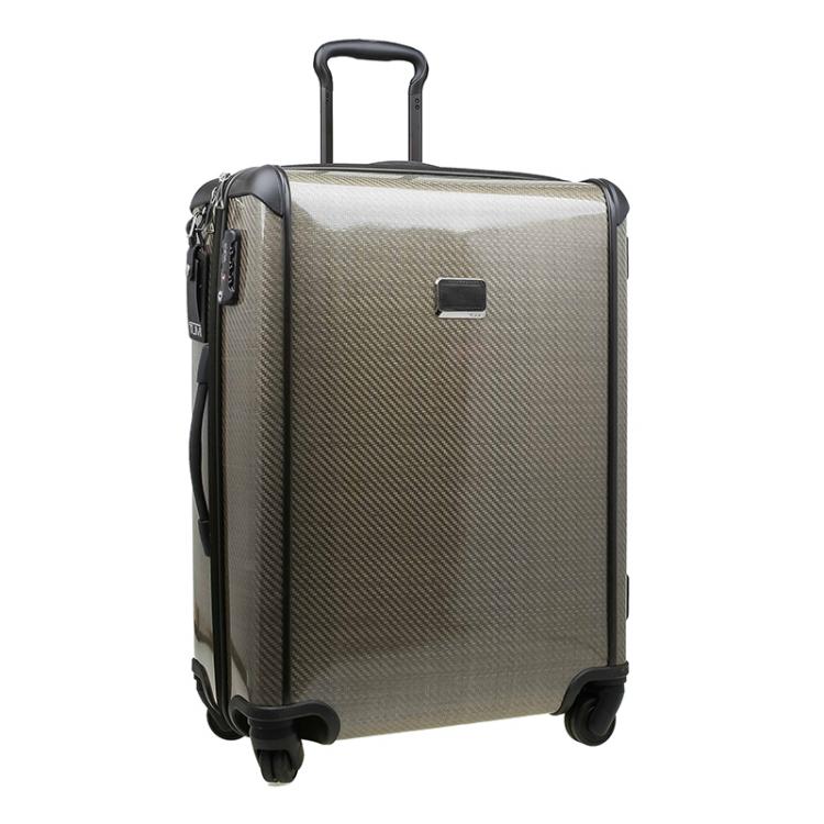 Pre Owned Tumi Light Brown Coated Nylon Medium Tegra Lite Trip Packing Case