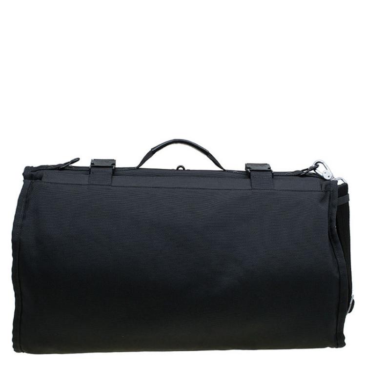 Pre Owned Tumi Black Nylon Tri Fold Garment Travel Bag