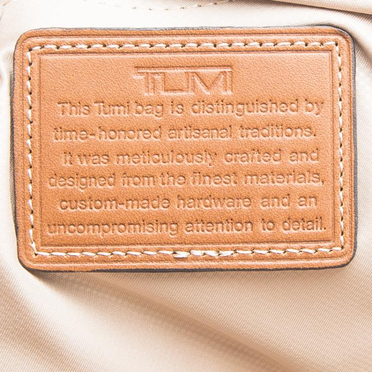 Pre Owned Tumi Brown Leather Irving Slim Briefcase