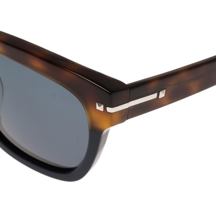 Pre Owned Valentino Tortoise Frame and Blue V703SA Wayfarers