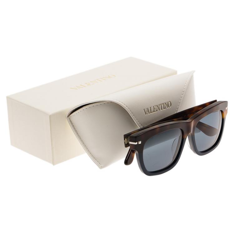 Pre Owned Valentino Tortoise Frame and Blue V703SA Wayfarers