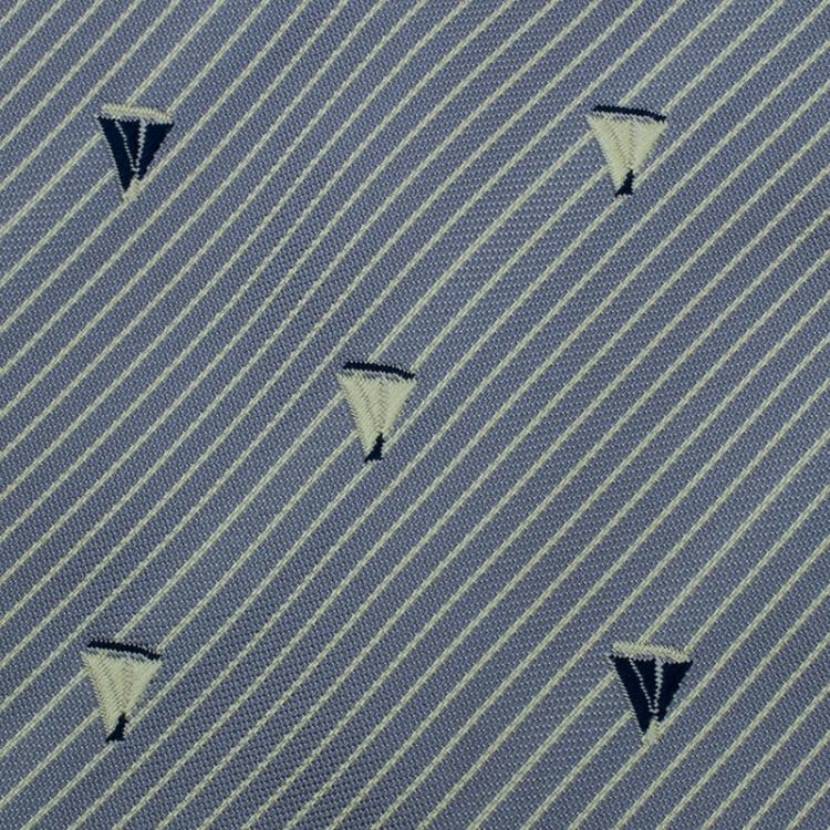Pre Owned Valentino Grey Silk Patterned Tie 