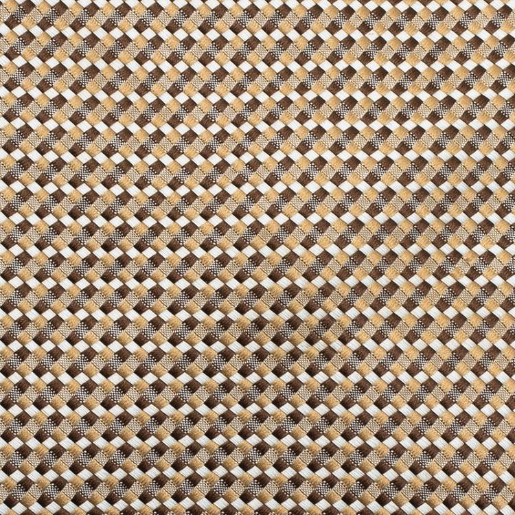 Pre Owned Valentino Beige Patterned Silk Tie