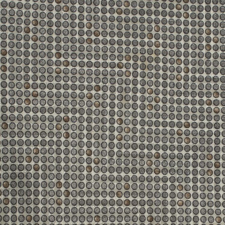 Pre Owned Valentino Grey Polka Dot Silk Tie