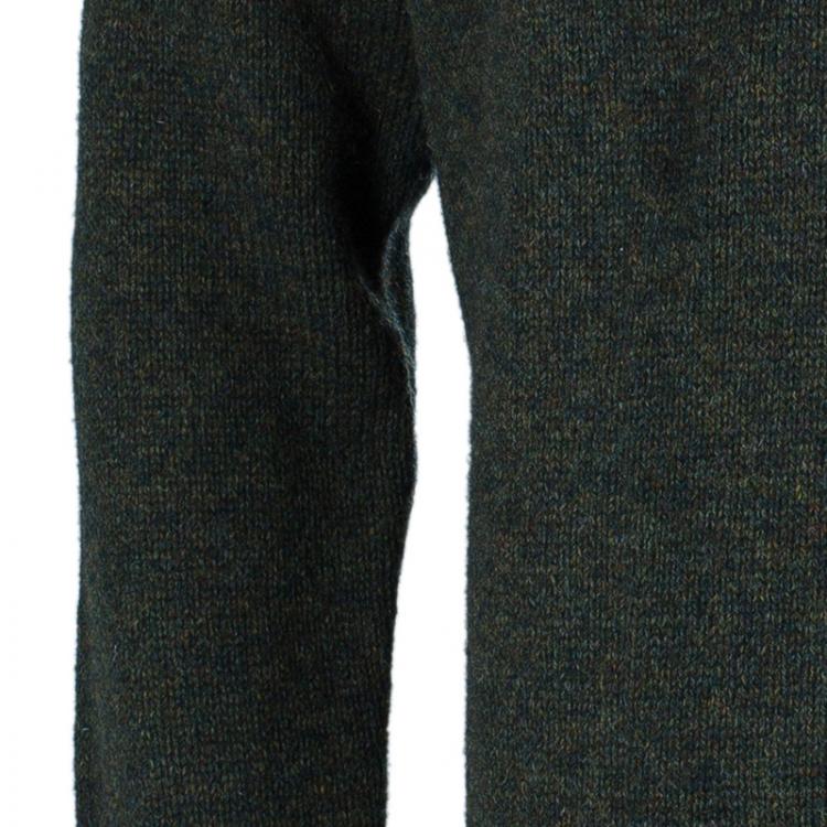 Pre Owned Valentino Men's Olive Green Crewneck Pullover L