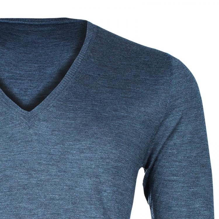 Pre Owned Valentino Men's Grey Pullover M