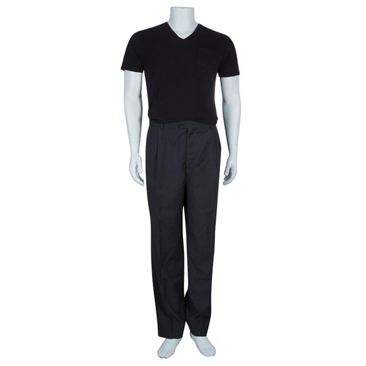 Pre Owned Valentino Men's Grey Wool Trousers XL