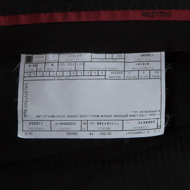 Pre Owned Valentino Men's Grey Wool Trousers XL