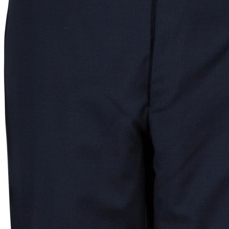 Pre Owned Valentino Men's Navy Blue Wool Suit XL