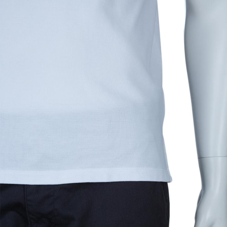 Pre Owned Valentino White Rockstud Detail Polo T-Shirt M