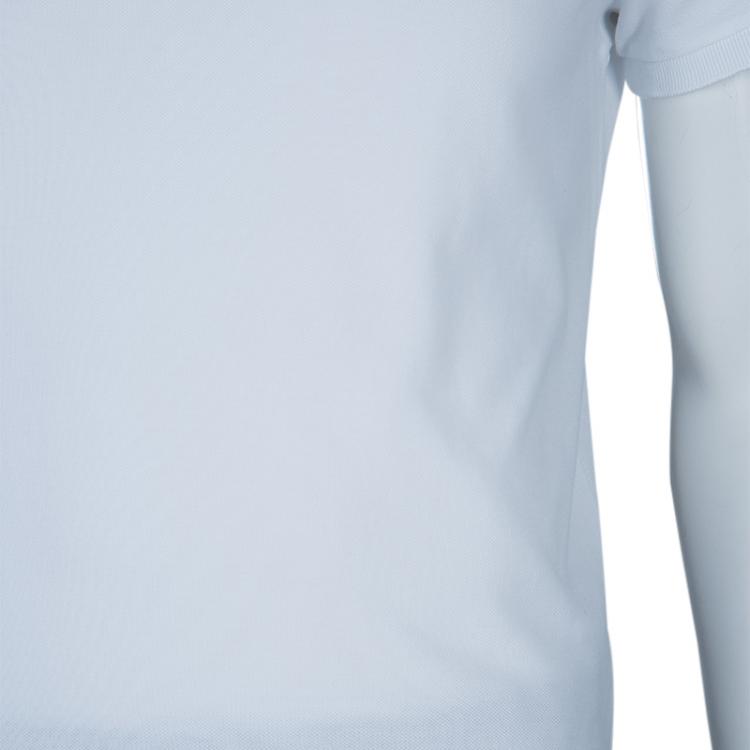 Pre Owned Valentino White Rockstud Detail Polo T-Shirt M