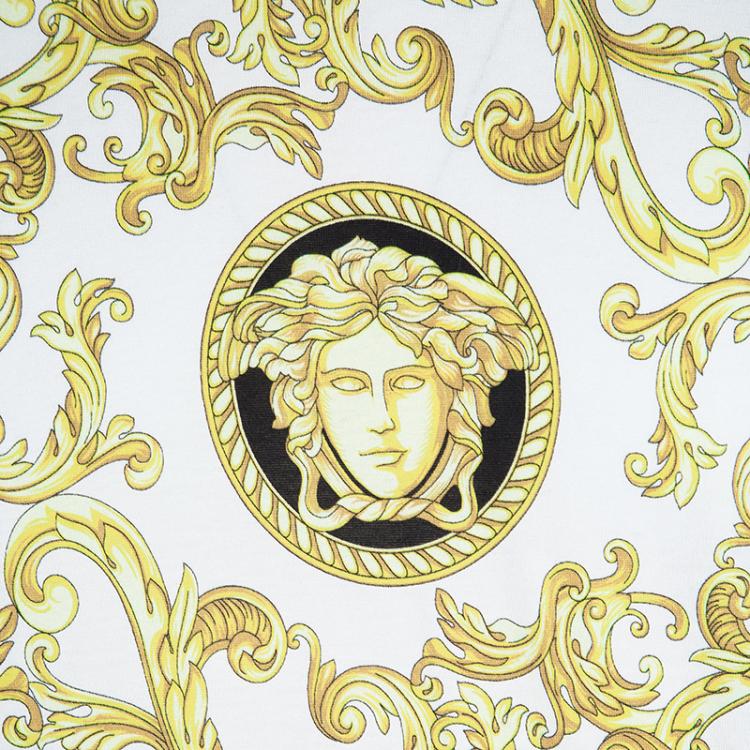 Pre Owned Versace Black Medusa Head Print T-Shirt M