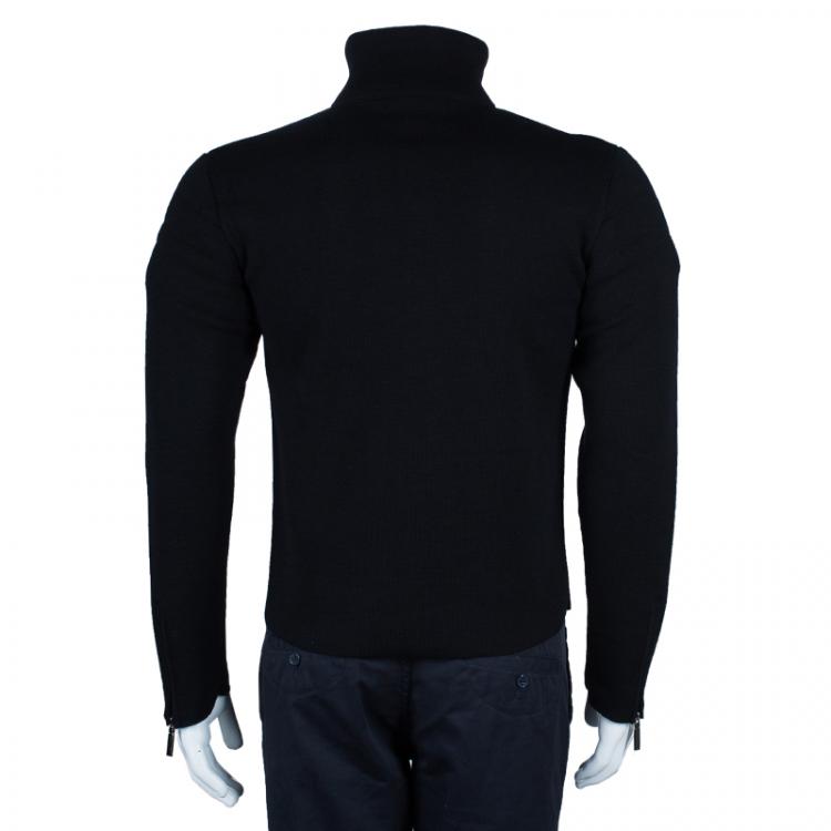 Pre Owned Versace Men's Black Knit Pullover M
