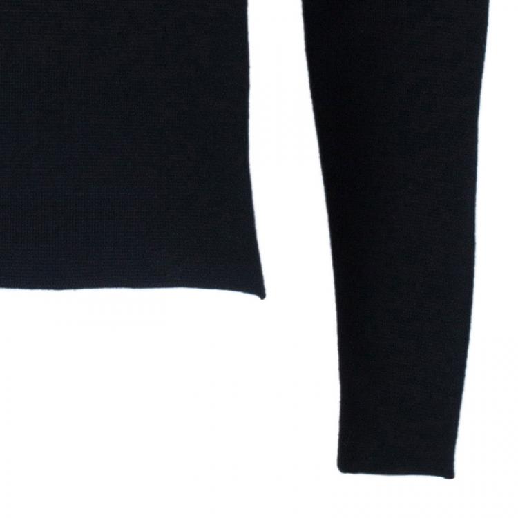 Pre Owned Versace Men's Black Knit Pullover M