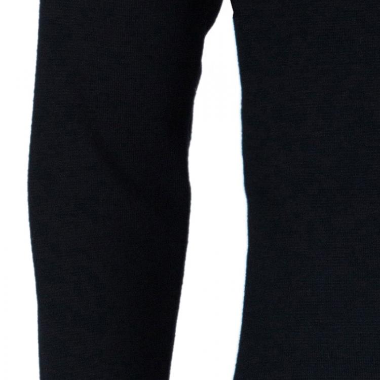 Pre Owned Versace Men's Black Knit Pullover M