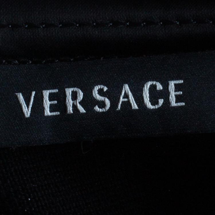 Pre Owned Versace Men's Black Knit Pullover M