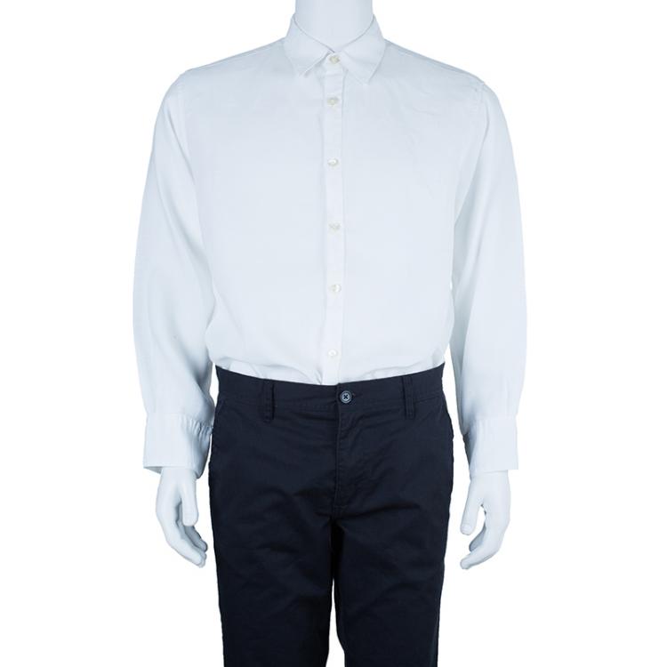 Pre Owned Z Zegna Men's Casual Linen Shirt L
