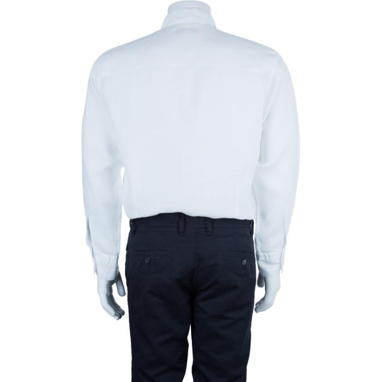 Pre Owned Z Zegna Men's Casual Linen Shirt L