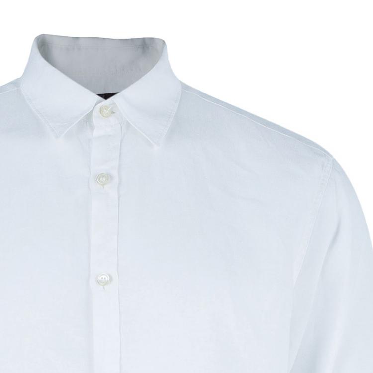 Pre Owned Z Zegna Men's Casual Linen Shirt L