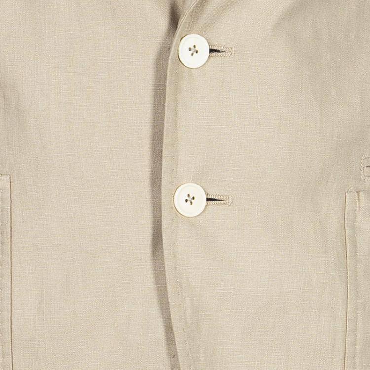 Pre Owned Z Zegna Men's Beige Linen Blazer M