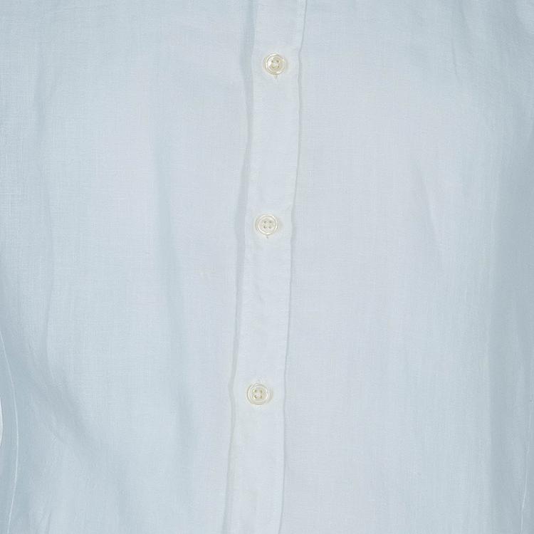 Pre Owned Z Zegna Men's White Linen Shirt XL