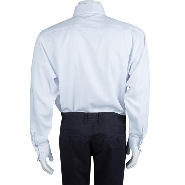 Pre Owned Z Zegna White  Long Sleeve Buttondown Cotton Shirt XL