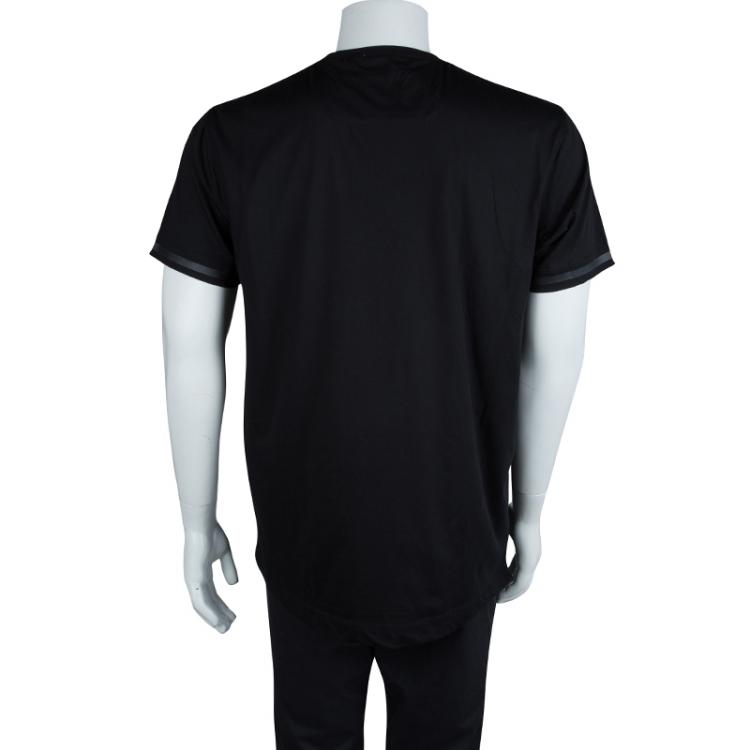 Pre Owned Z Zegna Black Crew Neck T-Shirt XL 