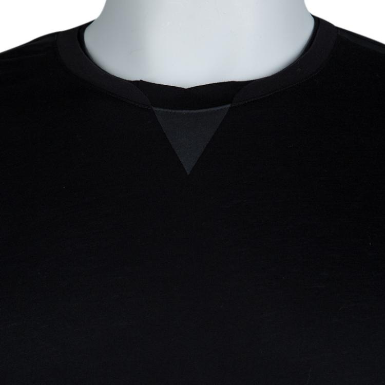 Pre Owned Z Zegna Black Crew Neck T-Shirt XL 