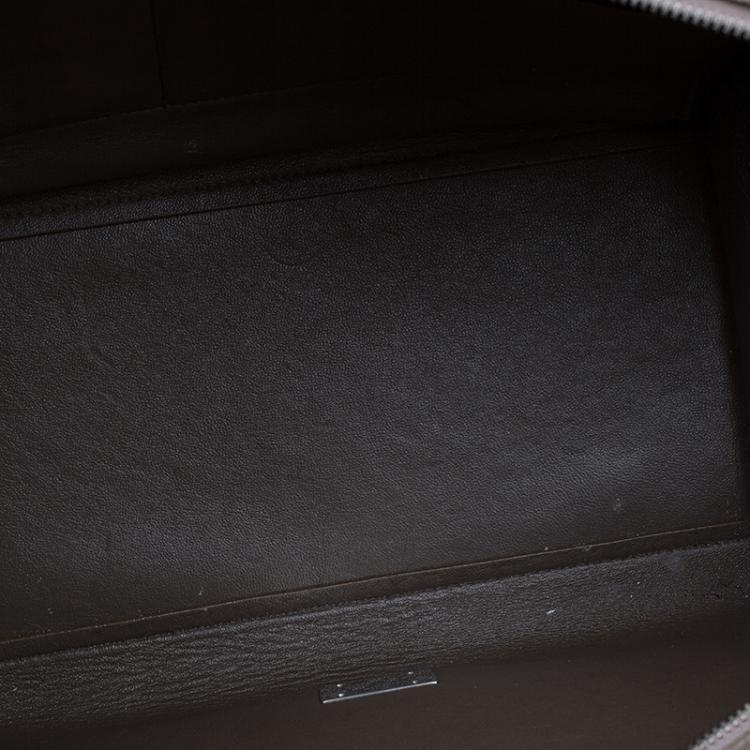 Pre Owned Celine Grey Leather Medium Trapeze Tote