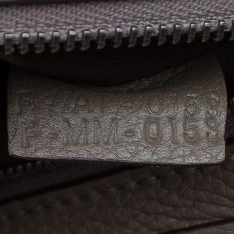 Pre Owned Celine Grey Leather Medium Trapeze Tote