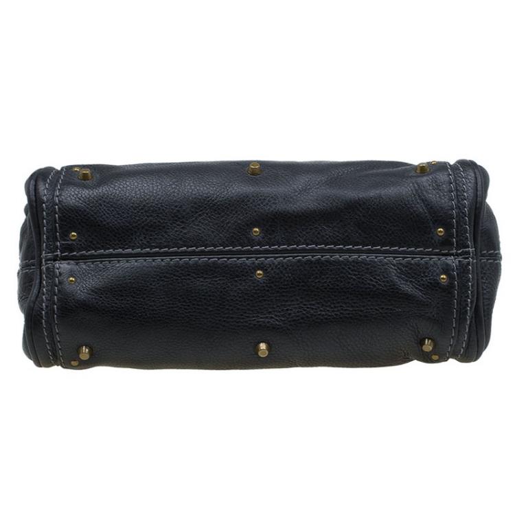 Pre Owned Chloe Black Leather Mini Paddington Satchel