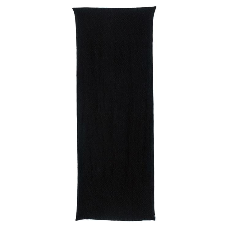 Pre Owned Fendi Black Zucca Silk Stole