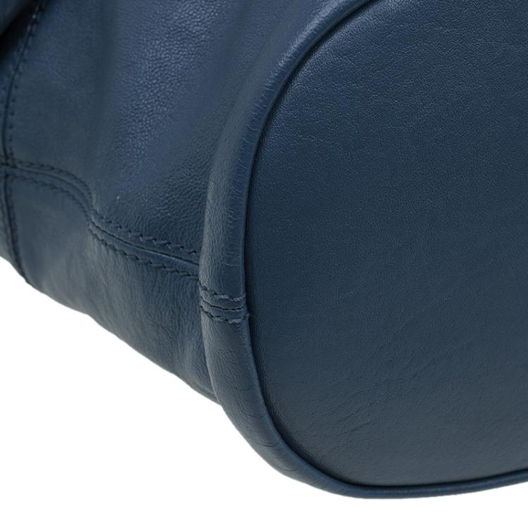 Pre Owned Givenchy Blue Leather Medium Nightingale Tote