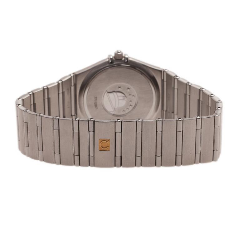 Pre Owned Omega White Stainless Steel Constellation Women’s Wristwatch 33MM
