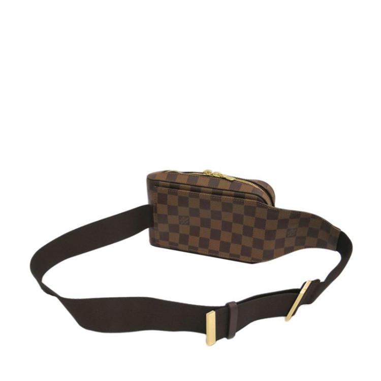 Pre Owned Louis Vuitton Damier Ebene Geronimos Messenger Bag