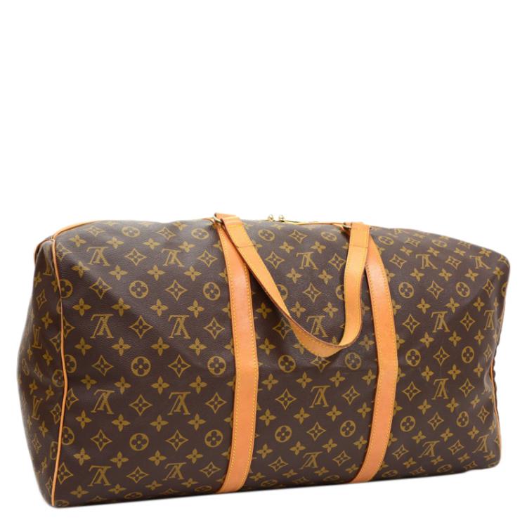 Pre Owned Louis Vuitton Monogram Canvas Sac Souple 55 Travel Bag