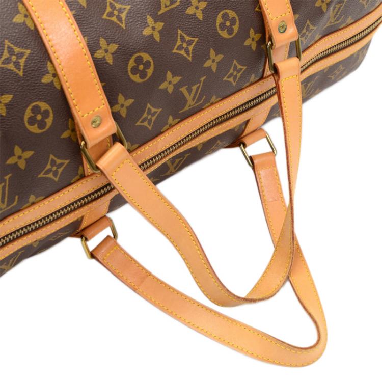Pre Owned Louis Vuitton Monogram Canvas Sac Souple 55 Travel Bag