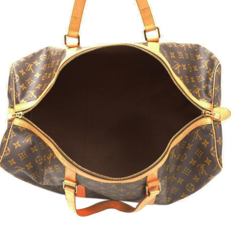 Pre Owned Louis Vuitton Monogram Canvas Sac Souple 55 Travel Bag